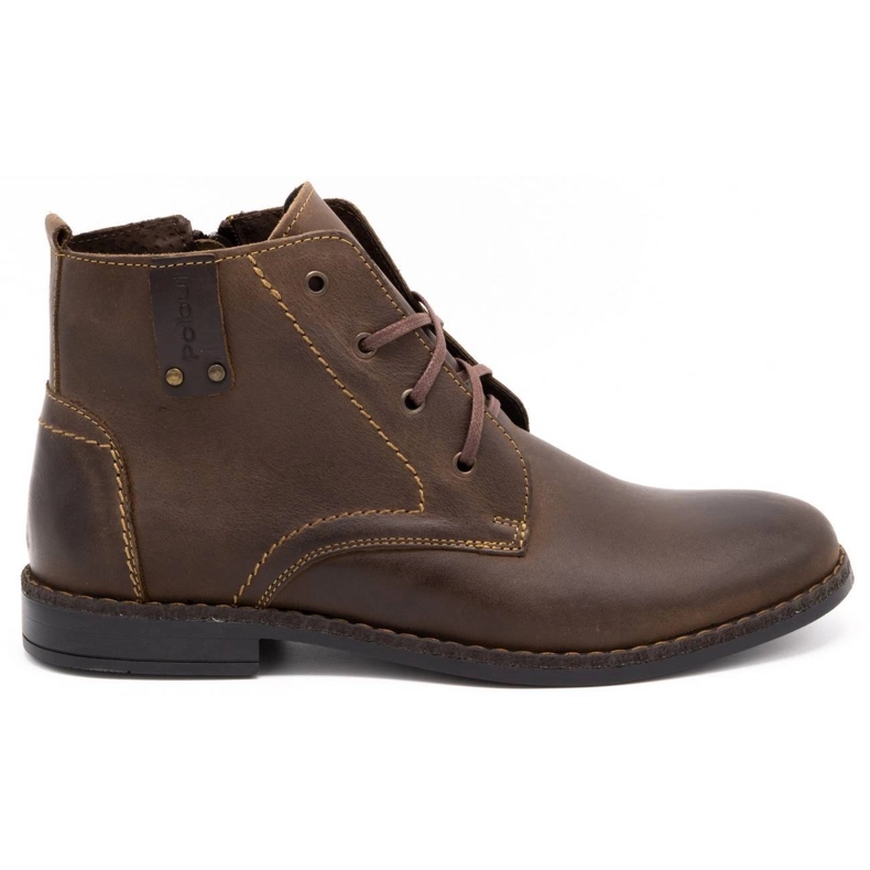 Polbut Scarpe invernali da uomo C20F testa di moro marrone 1
