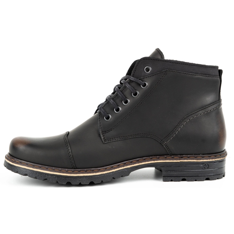 Polbut Scarpe invernali da uomo C15F kabir marrone nero 2