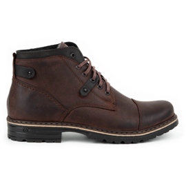 Polbut Scarpe invernali da uomo C15F testa di moro marrone 1