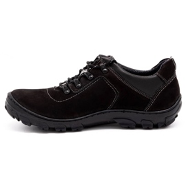 Olivier Scarpe trekking uomo 7109 nabuk nero 1