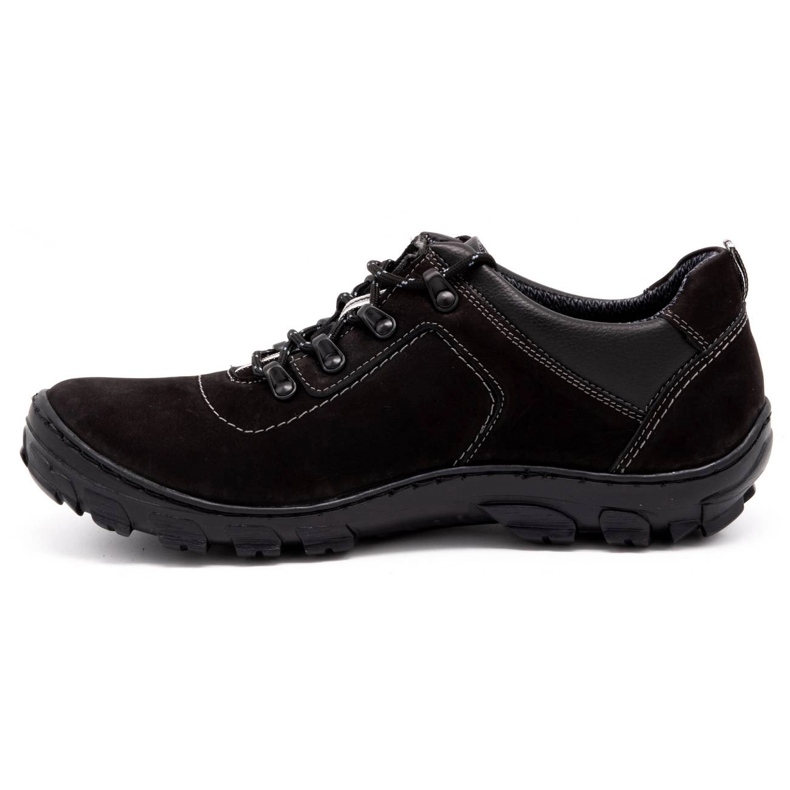Olivier Scarpe trekking uomo 7109 nabuk nero 1
