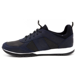 Polbut Scarpe casual da uomo in pelle 2111PLB blu navy 1