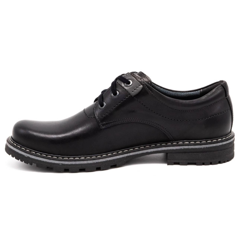 Kampol Scarpe da uomo in pelle 32/15 Nero 1