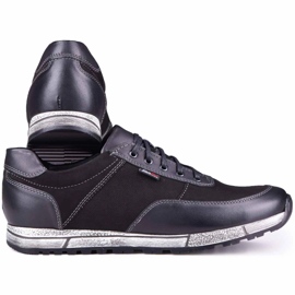 Kampol Scarpe casual uomo in pelle 31/3 nere nero 2