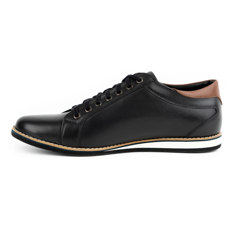 Olivier Scarpe da uomo in pelle 7008KB nere nero 1