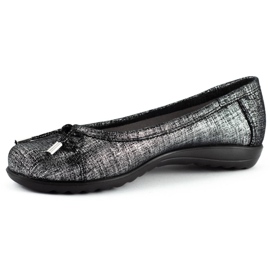 Saway Ballerina da donna con fiocco 2105 nero d'argento 2
