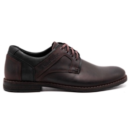Polbut Scarpe casual da uomo in pelle 2112 marrone 1