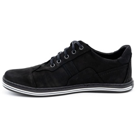 Polbut Scarpe casual da uomo 1801 in nabuk nero 1