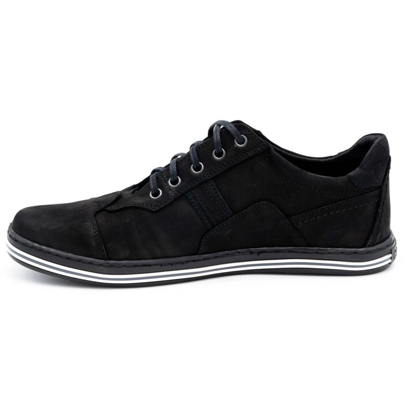 Polbut Scarpe casual da uomo 1801 in nabuk nero 1