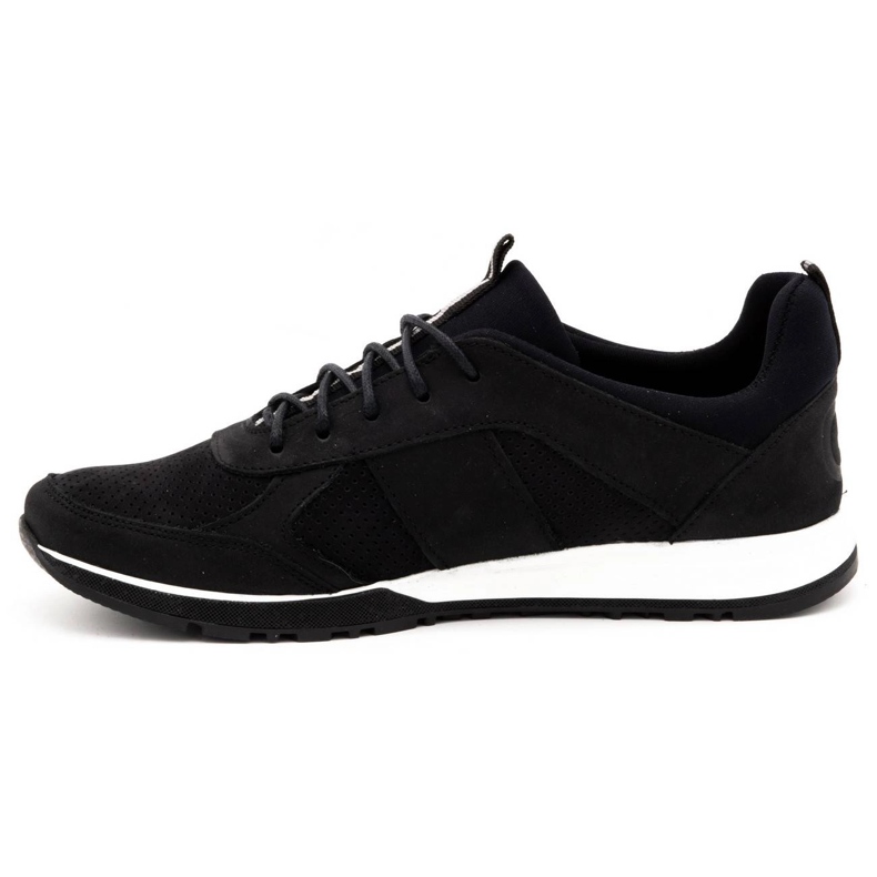 Polbut Scarpe casual da uomo in pelle 2111P nere nero 1