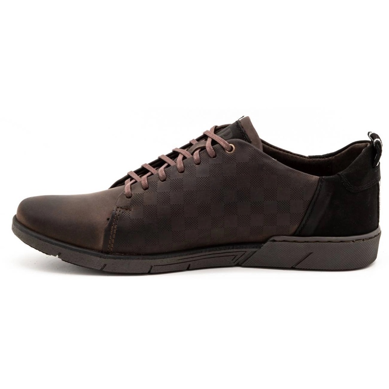 Polbut Scarpe casual da uomo in pelle 2114 marrone 1