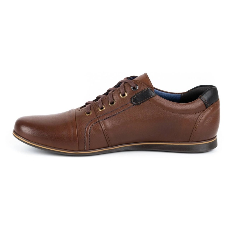 Kampol Scarpe casual da uomo in pelle 39/74KAM marrone 1