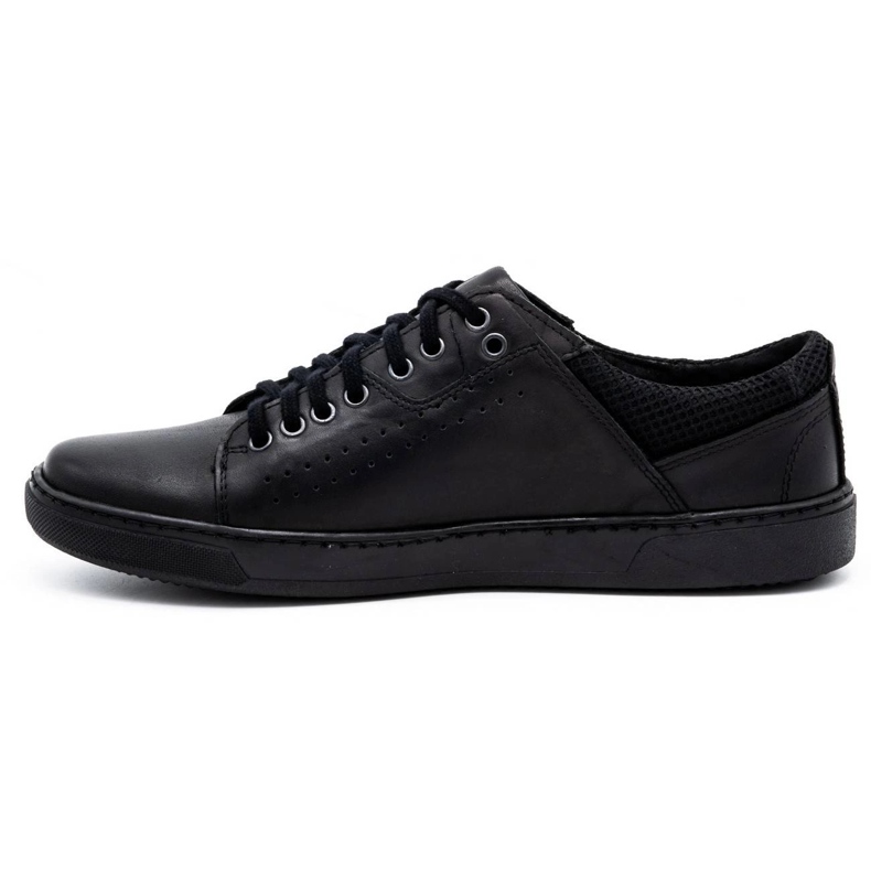 Olivier Scarpe casual da uomo in pelle 933MP nere nero 1