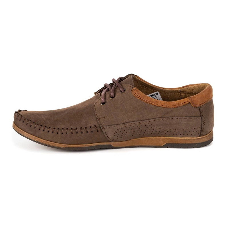 KOMODO Scarpe Mocassini da uomo in pelle 875 marrone 1