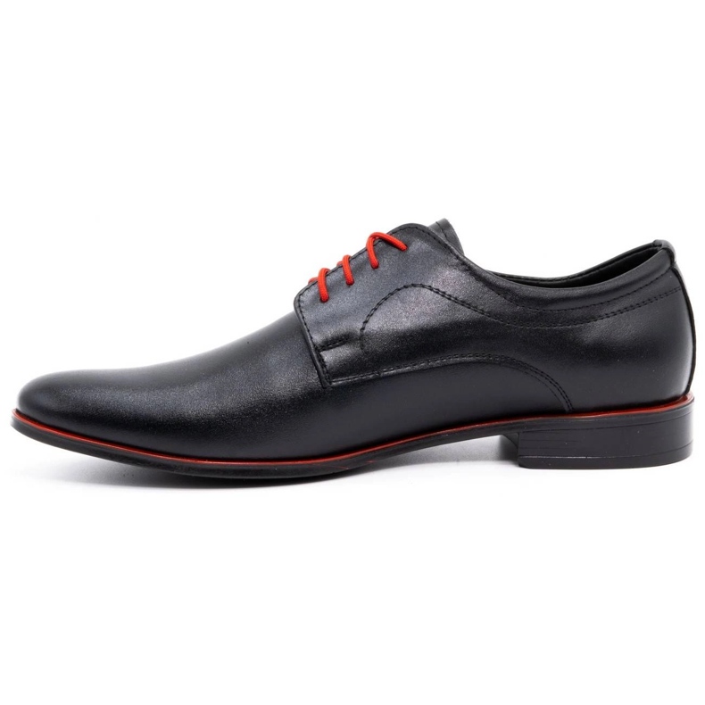 Olivier Scarpe da uomo in pelle da cerimonia 277 nere con rosso nero 1