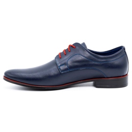 Olivier Scarpe formali da uomo in pelle 277 blu navy 1