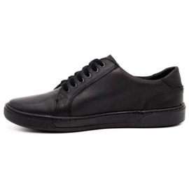 Olivier Scarpe da uomo in pelle 932MP nere nero 1