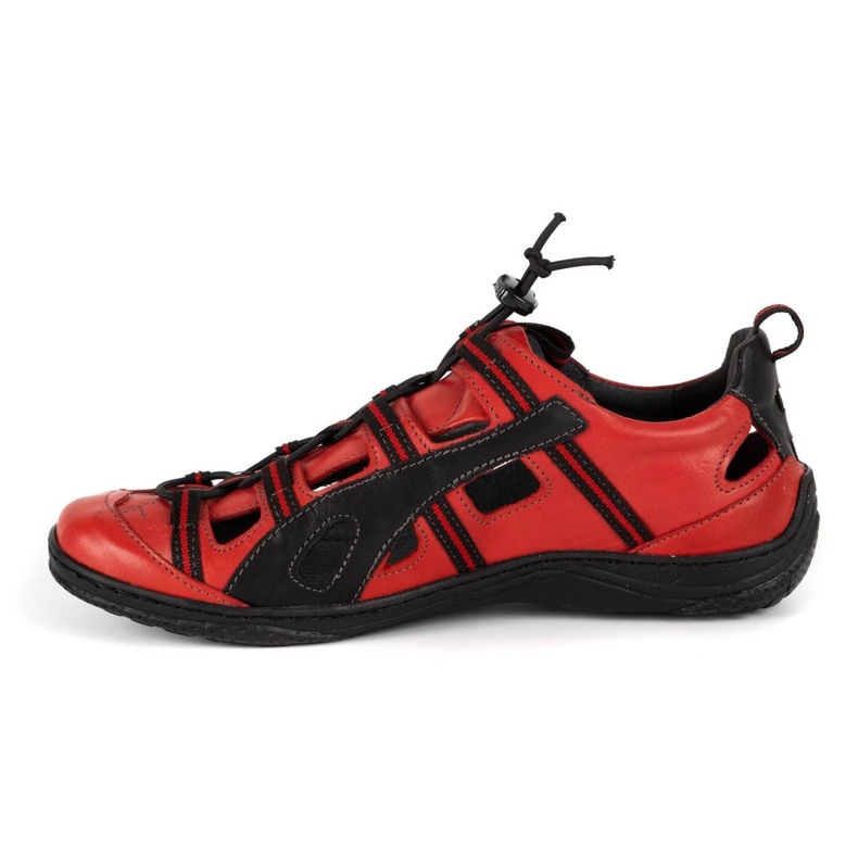 Kampol Scarpe traforate da uomo in pelle 26KAM rosse rosso 1