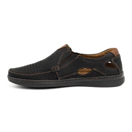 Olivier Mocassini da uomo in pelle 937MP scarpe nere nero 1