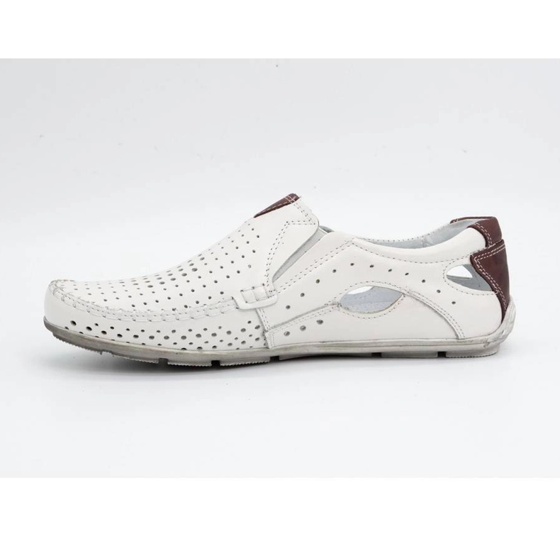 Olivier Mocassini da uomo in pelle bianca 901 scarpe estive 2