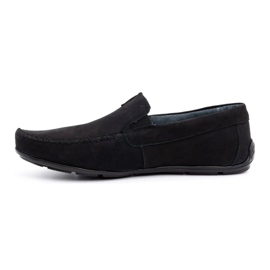 Olivier Mocassini da uomo neri in pelle 937MA nero 1