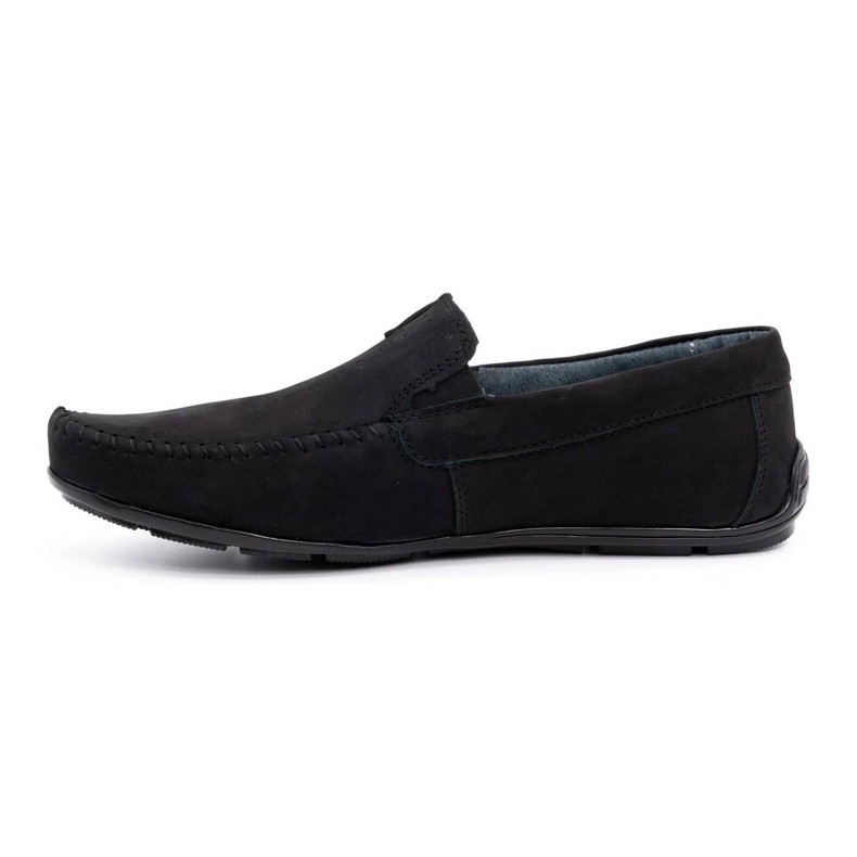 Olivier Mocassini da uomo neri in pelle 937MA nero 1