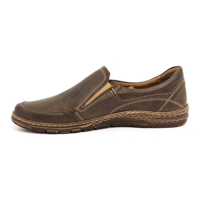 Olivier Mocassini da uomo in pelle 943MA marrone 1