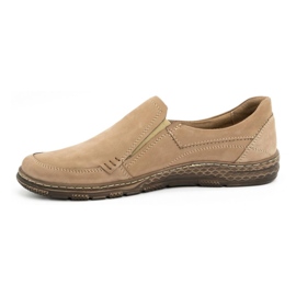 Olivier Mocassini da uomo in pelle 943MA beige 1