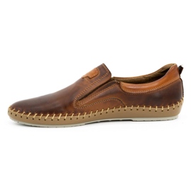 Olivier Scarpe da uomo in pelle 816MA marrone 1