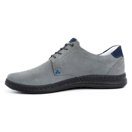 Olivier Scarpe casual da uomo in pelle 930MA grigio 1