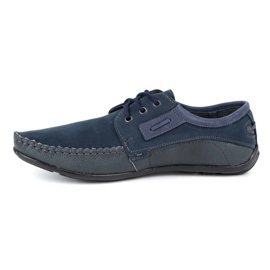 Olivier Mocassini uomo in pelle 4228 blu navy 1