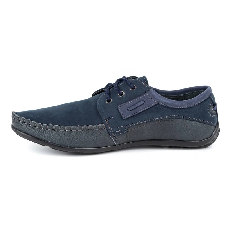 Olivier Mocassini uomo in pelle 4228 blu navy 1