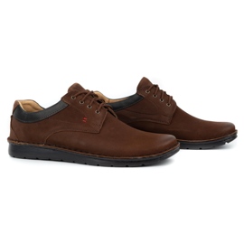 Kampol Scarpe casual da uomo in pelle 13 / CK65 marrone 1