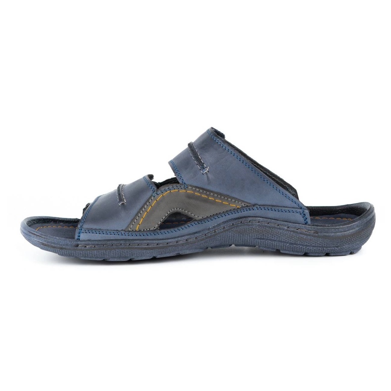Olivier Ciabatte da uomo in pelle 335GT blu navy 1