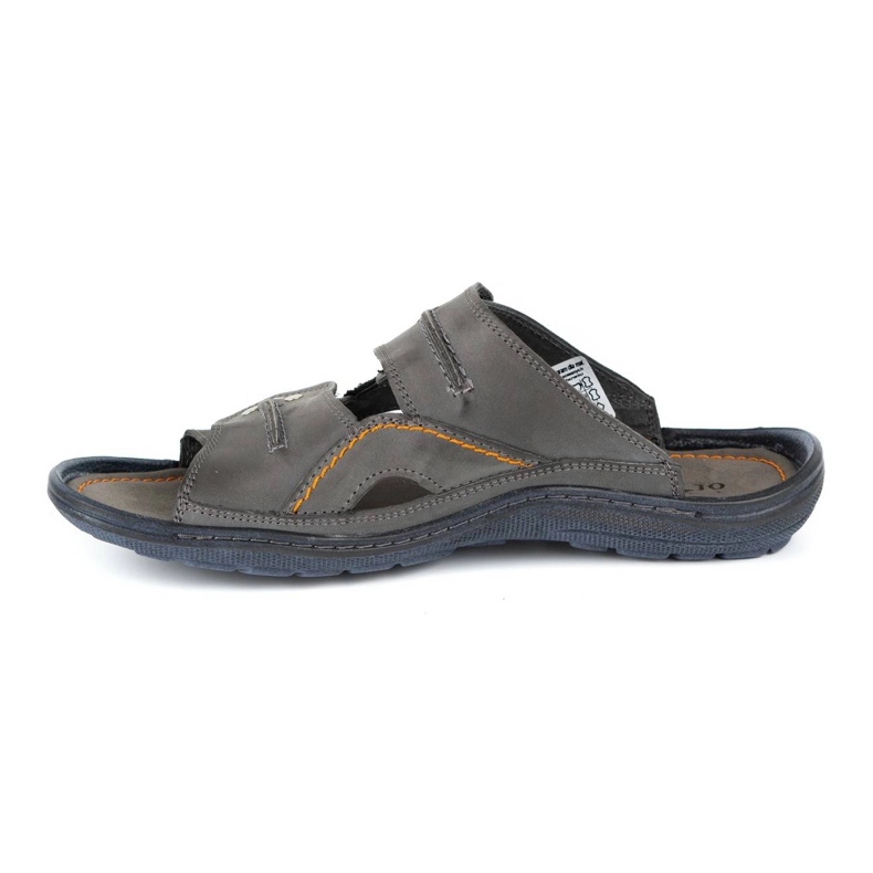 Olivier Ciabatte da uomo in pelle 335GT grigio 1