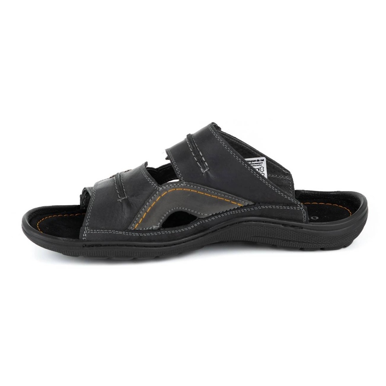 Olivier Ciabatte da uomo in pelle 335GT nere nero 1