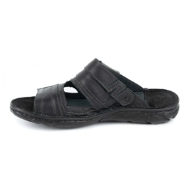 Olivier Ciabatte da uomo in pelle 460MP nere nero 1