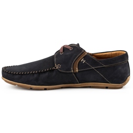 Olivier Mocassini da uomo neri in pelle 297 nero 1