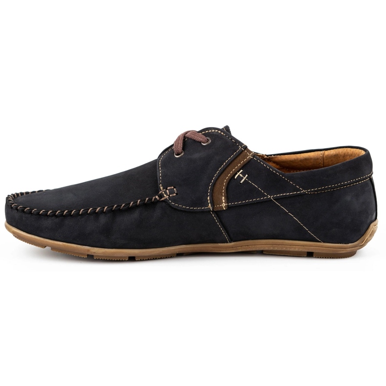 Olivier Mocassini da uomo neri in pelle 297 nero 1