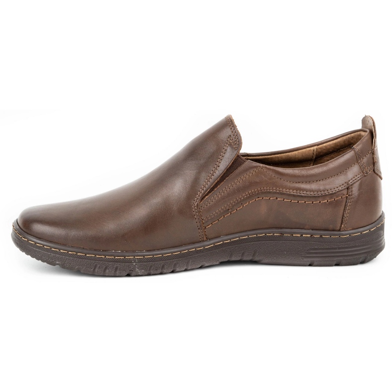 Olivier Scarpa da uomo in pelle 727MP marrone 1