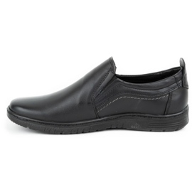 Olivier Scarpa da uomo in pelle 727MP nera nero 1