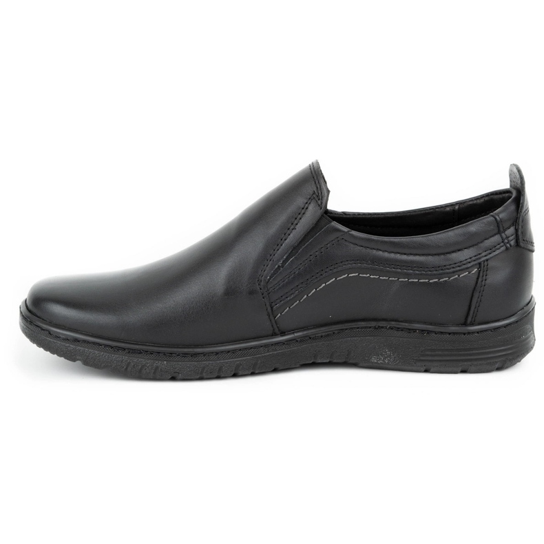 Olivier Scarpa da uomo in pelle 727MP nera nero 1