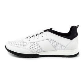 Polbut Scarpa casual da uomo in pelle 2111P bianca 1