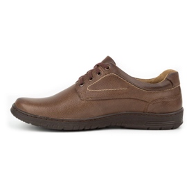 KOMODO Scarpa casual da uomo in pelle 921K marrone 1