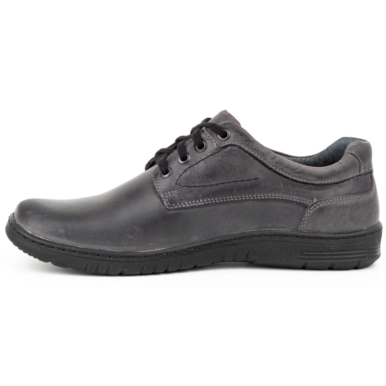 KOMODO Scarpe casual da uomo in pelle 921K grigio 1