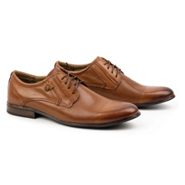 KOMODO Scarpe formali da uomo in pelle 850KL marrone 1