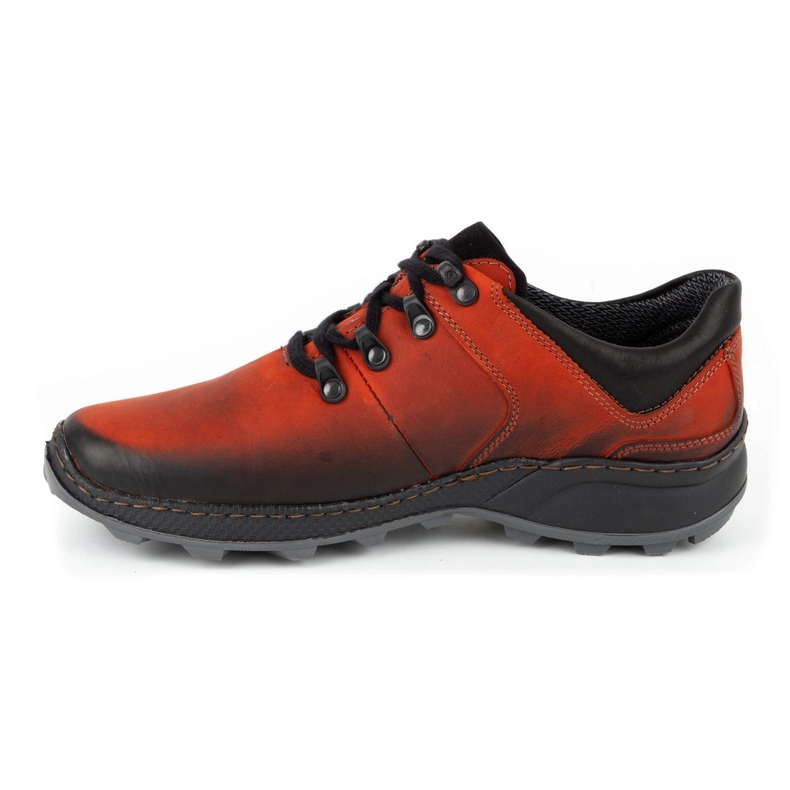 Olivier Scarpe da trekking da uomo in pelle 890MA rosse rosso 1