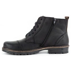 Polbut Scarpe invernali da uomo in pelle 403S nere nero 1