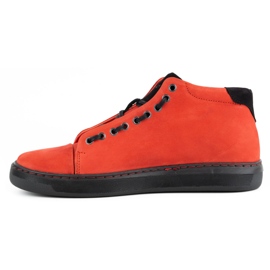 Polbut Scarpe da uomo in pelle rossa 2110sw rosso 1