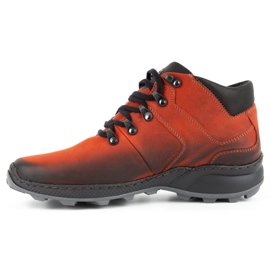Olivier Scarpe isolanti da uomo in pelle 895MA rosse rosso 1